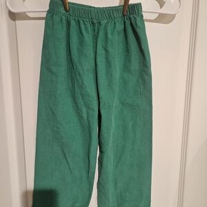 Shrimp & Grits Boys Preppy Casual Corduroy Green Pants Size 4T  Stretch Waist